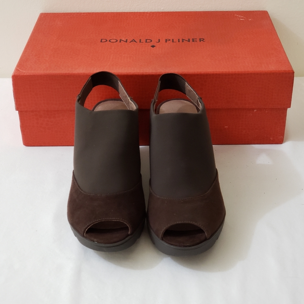 Donald J Pliner Mynne Peep Toe Wedge 6